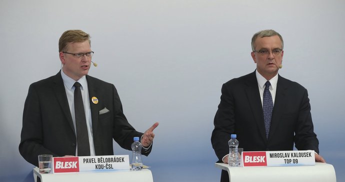 Superdebata Blesk.cz: Pavel Bělobrádek a Miroslav Kalousek