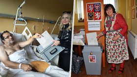 Perličky z voleb: Jak hlasují Češi? Slavnostně v kroji, z nemocnice i překonávají překážky