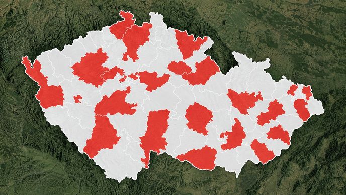 Mapa senátních obvodů 2026 Mapa senátních obvodů 2026