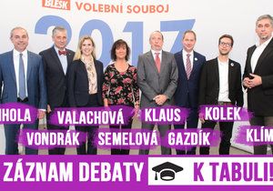 Záznam debaty o školství: Ostrá hádka Klause a Valachové o postižených dětech a sliby o platech učitelů