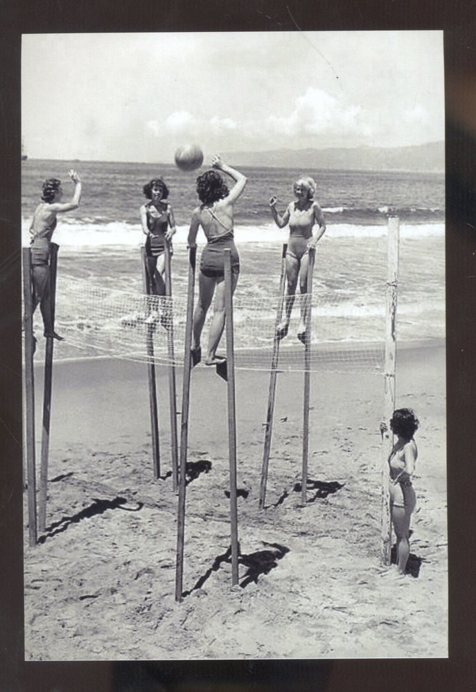 Plážový volejbal na historických snímcích