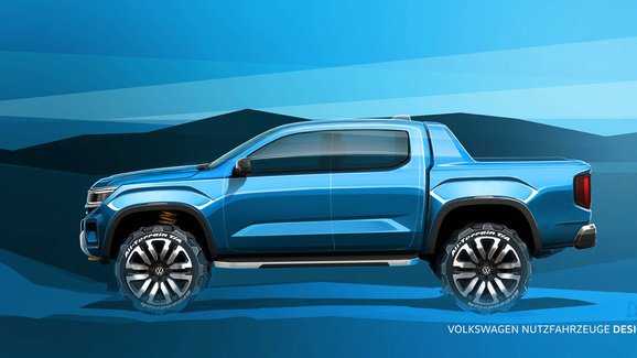 Nový VW Amarok se představuje na téměř předprodukčních skicách