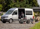 TEST Volkswagen Crafter 2.0 TDI (130 kW) Freestyle  – Pro spaní i pro motorku