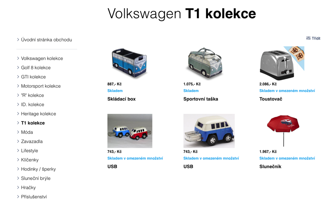 Volkswagen E-shop
