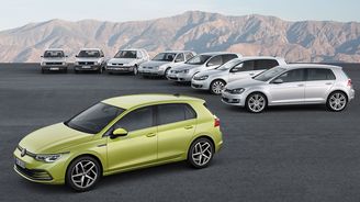 VW Golf: Ty největší zajímavosti o všech sedmi dosavadních generacích hezky pohromadě VW Golf: Ty největší zajímavosti o všech sedmi dosavadních generacích hezky pohromadě