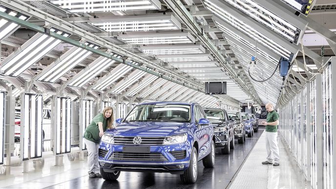 Výroba v bratislavské továrně automobilky Volkswagen