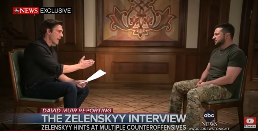 Rozhovor s Volodymyrem Zelenským pro  média ABC (6. 9. 2022)