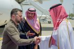 Volodymyr Zelenskyj dorazil na letiště Džidda v Saúdské Arábii (19. 5. 2023).