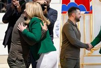 Zelenskyj nečekaně v Bratislavě: Pevné objetí s Čaputovou. Prezidentka zmínila „obrazy smrti“