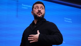 Ukrajinský prezident Volodymyr Zelenskyj v Bruselu (říjen 2026)