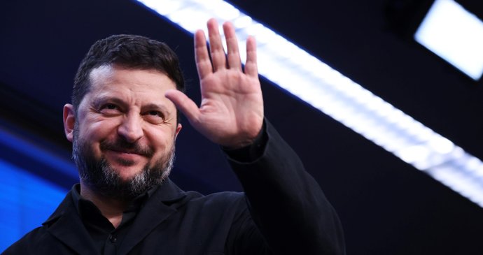 Ukrajinský prezident Volodymyr Zelenskyj v Bruselu (říjen 2026)