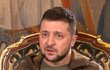 Volodymyr Zelenskyj při rozhovoru pro Českou televizi 