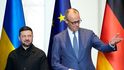 Zelenskyj na návštěvě v Německu. S kancléřem Merzem (14.4.2026) Zelenskyj na návštěvě v Německu. S kancléřem Merzem (14.4.2026)