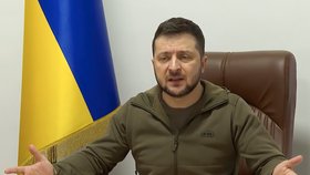 Ukrajinský prezident Volodymyr Zelenskyj (25.3.2022)