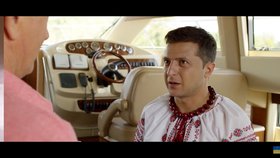 Volodymyr Zelenskyj jako herec v TV seriálu Sluha národa