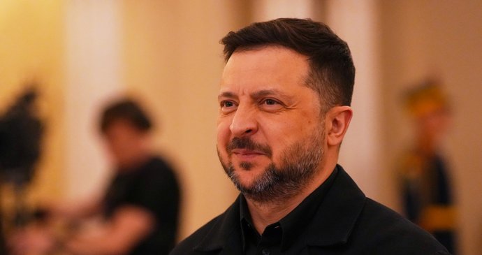 Ukrajinský prezident Volodymyr Zelenskyj (květen 2026)