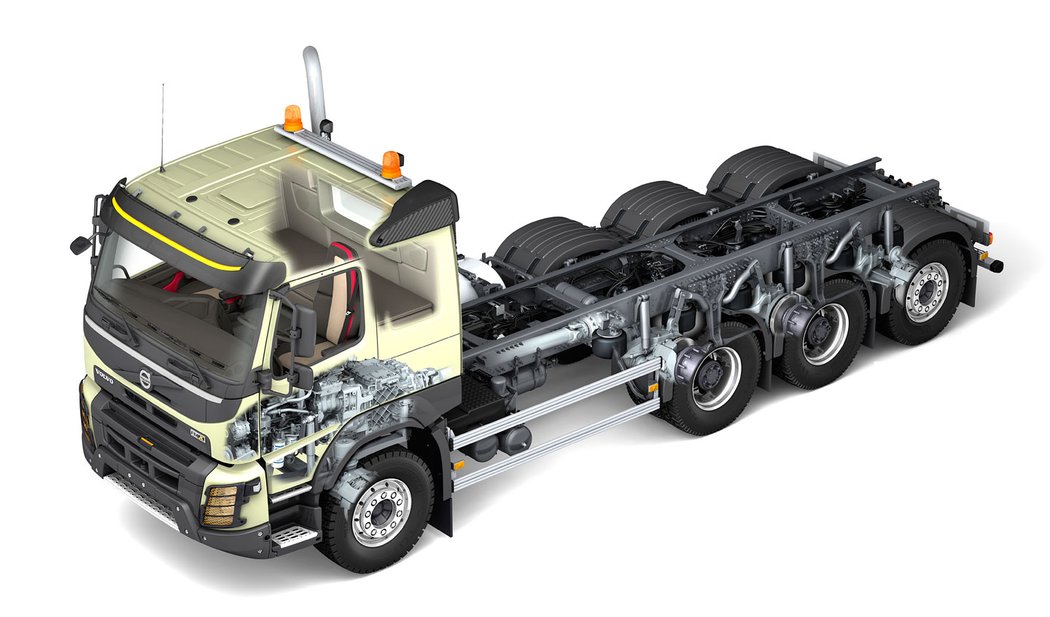 Podvozek tridem může obdržet zvedací zadní nápravu, která při malém zatížení vozidla šetří pneumatiky a palivo
