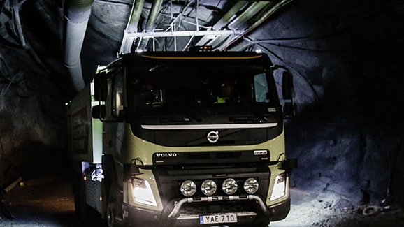 Volvo Trucks testuje autonomní řízení v podzemních dolech (+video)