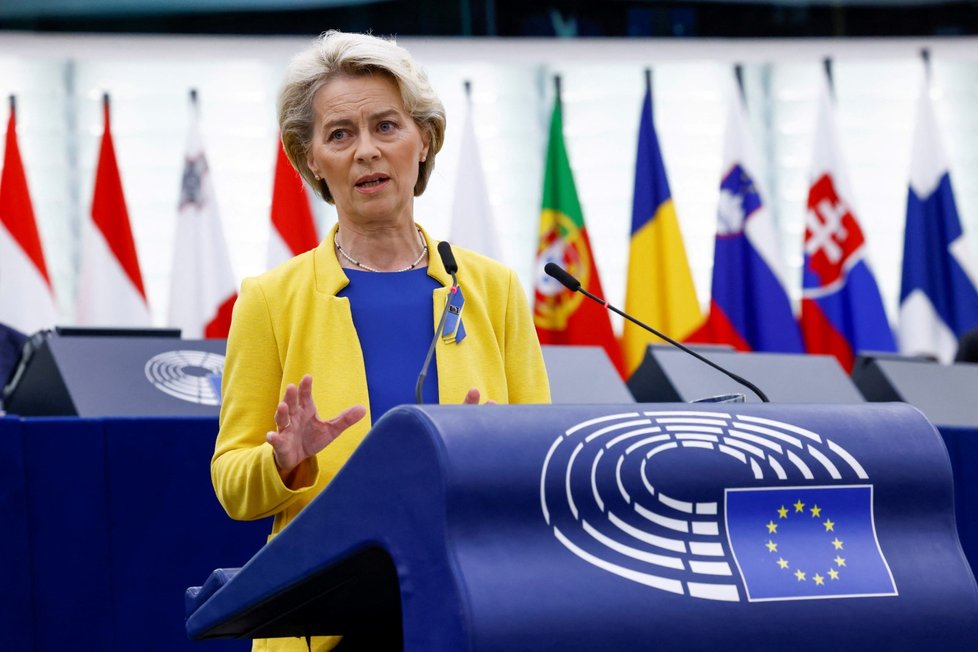 Předsedkyně EK von der Leyenová přednesla Zprávu o stavu Evropské unie.