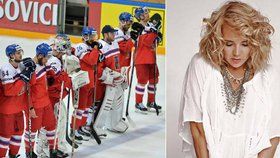Lucie Vondráčková byla smutná z prohry hokejistů.