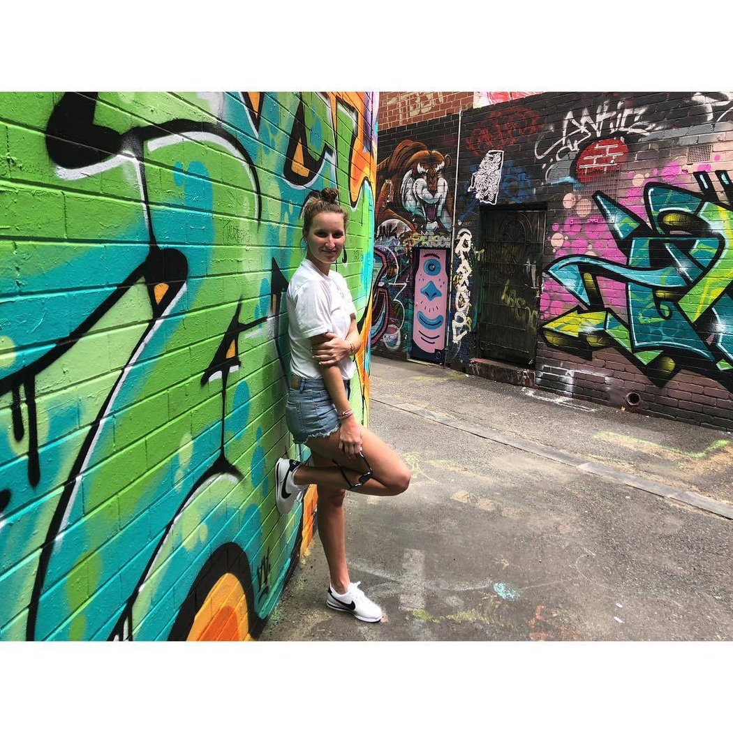 U graffity v Melbourne to Markétě Vondroušové sluší dvojnásob