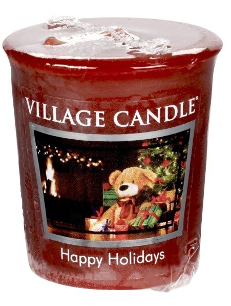 Svíčka Šťastné Vánoce, Village Candle, 74 Kč.  Koupíte na www.demdaco.cz.