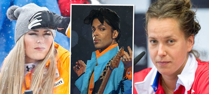 Lyžařka Lindsey Vonnová i česká tenistka Barbora Strýcová oplakávaly na sociálních sítích legendu funku Prince