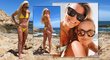Sexy Lindsey Vonnová vyrazila se půvabnou sestrou Karin na dovolenou