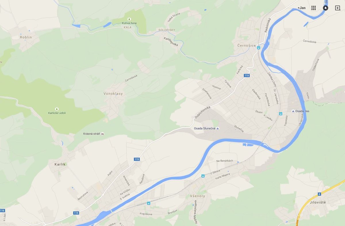 Mapa okolí