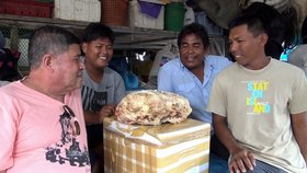 Další thajský rybář našel cennou vorvaní ambru, zřejmě na ní trhne miliony.