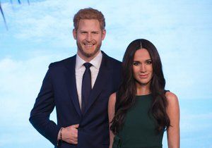 Voskové figuríny Meghan a Harryho v muzeu Madame Tussauds