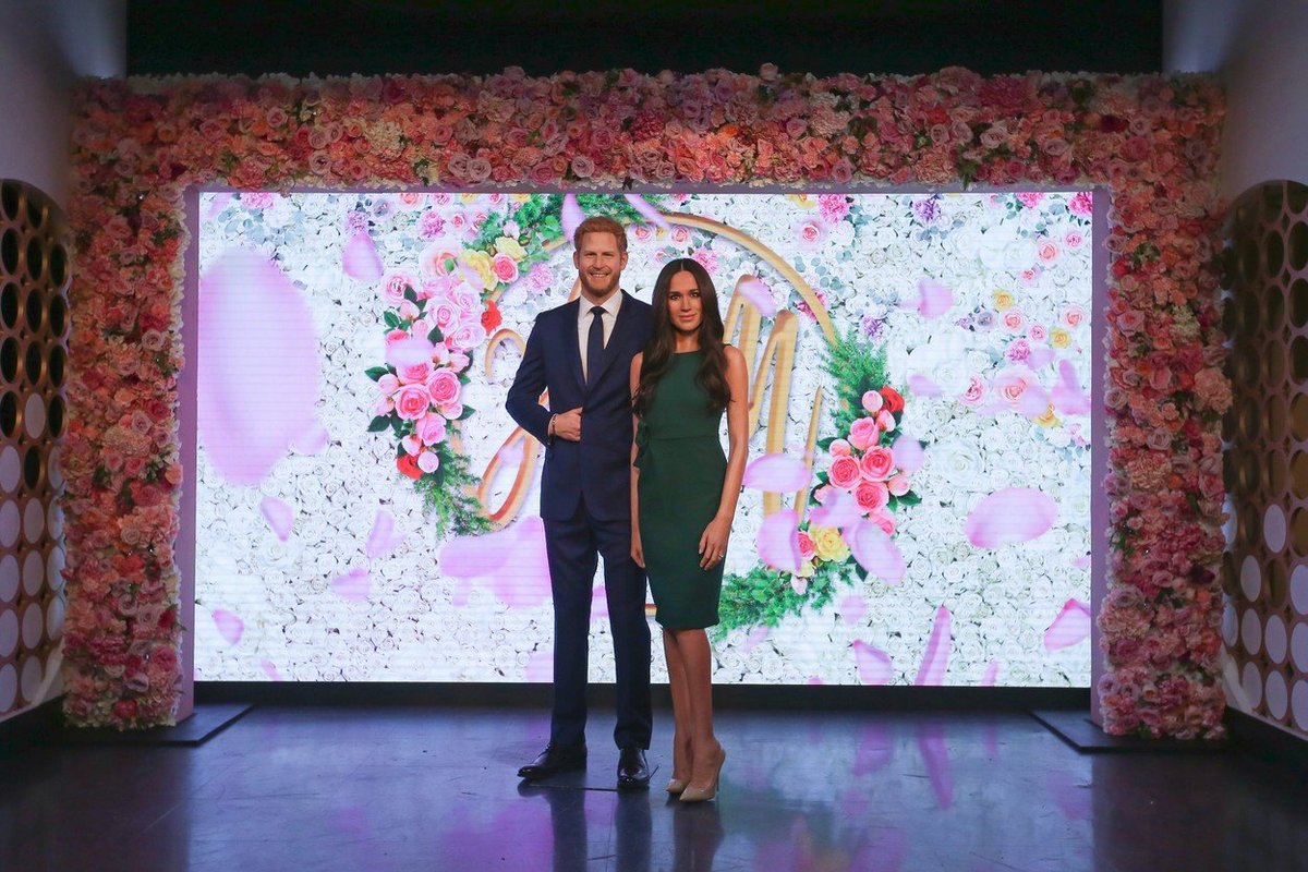 Voskové figuríny Meghan a Harryho v muzeu Madame Tussauds