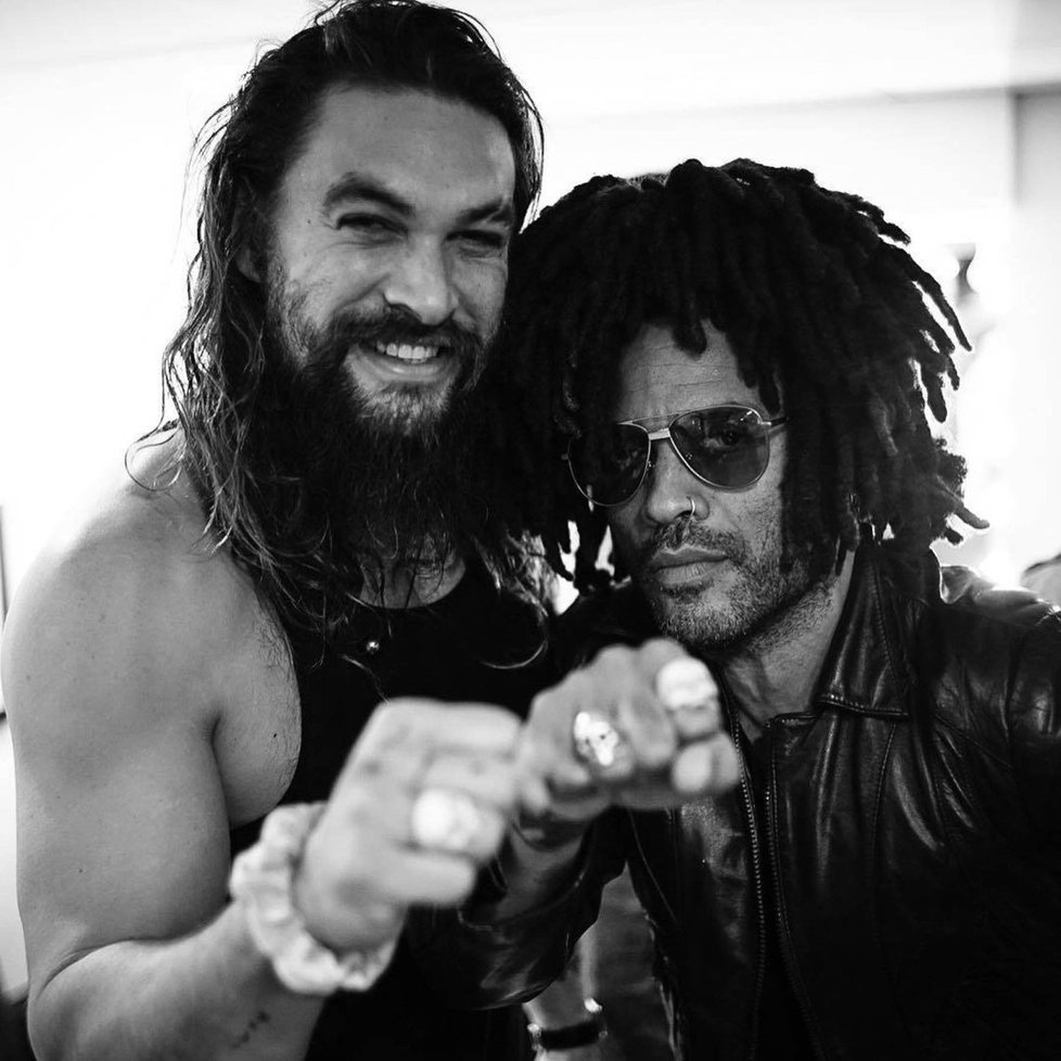 Jason Momoa a Lenny Kravitz