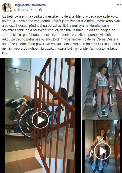 Dagmar se o svém osudu rozpovídala na sociální síti Facebook. Ihned se rozjela obří vlna solidarity.