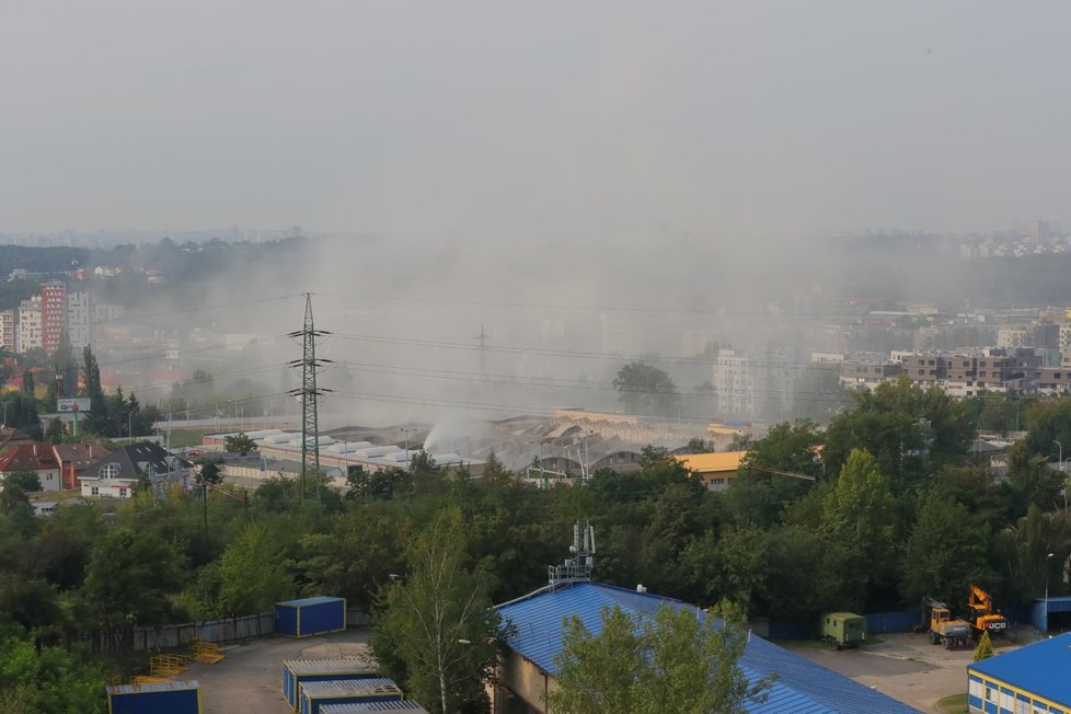 Odstřel hloubětínské vozovny, 24. srpna 2019.