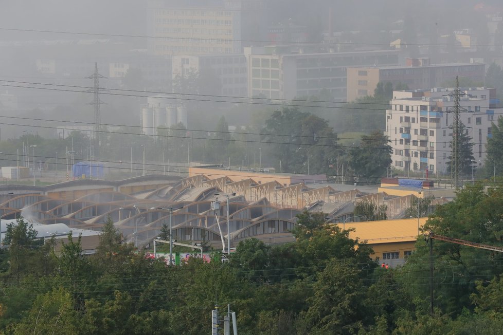 Odstřel hloubětínské vozovny, 24. srpna 2019.