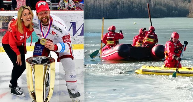 Manželka (†35) hokejisty Vrány zahynula pod ledem: Hledali ji hodinu a půl