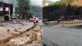 Před katastrofou a půl roku po ní: Vrátna dolina se vzpamatovává ze zkázy