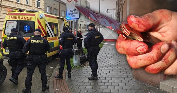 Muž vyzbrojený nožem ubodal v pondělí dopoledne v brněnské Mostecké ulici mladší ženu. Poté ho zadržela policie.