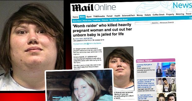 Žena posedlá dětmi (vlevo) zabila těhotnou ženu (vpravo), protože chtěla její dítě
