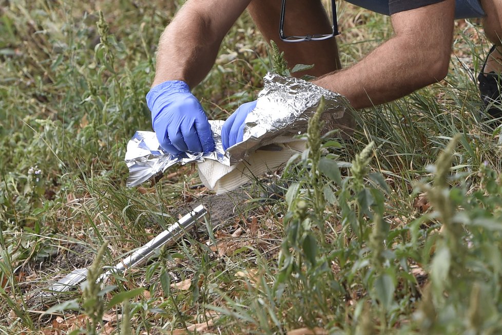 Policisté po důkladném hledání našli předmět, který by mohl být vražednou zbraní.