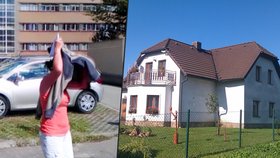 V rodinném domě v Herálci na Žďarsku (vpravo) uškrtila  Monika N. (35, vlevo) svého tříletého syna