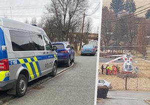 Policisté na místě činu na Klatovsku 15. března.