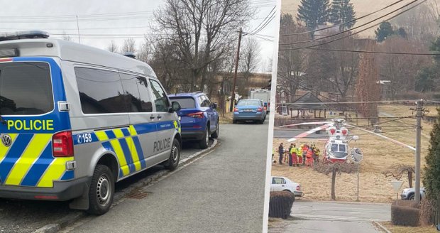 Policisté na místě činu na Klatovsku 15. března.