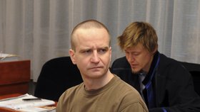 Obžalovaný z vraždy Michal Krnáč u soudu.