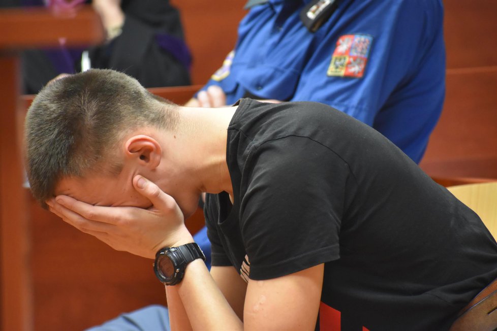 Obžalovaný Dominik S. se před soudem hroutil a chtělo se mu brečet, slzy však téci nezačaly.