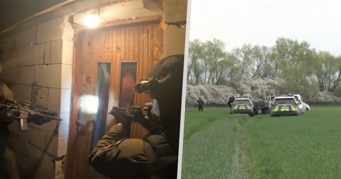 Snímek ze zatčení podezřelého z vraždy u Sečovců / Místo nálezu těla ženy (†28)