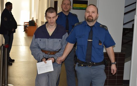 Vrah a narkoman Vladislav Žyla klopil u krajského soudu zrak. Dostal 13 let.