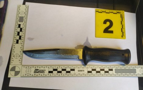 Tímhle nožem byla podle policie žena zabita. 
