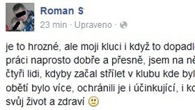 Otec zastřeleného mladíka chválil své syny na Facebooku